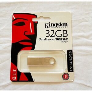 Kingston DTSE9G2 32GB USB 3 Pen Drive Flash Memory Stick DATA TRAVELER Keychain